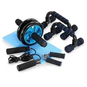 TOMSHOO 5 en 1 Kit de Rueda Abdominal, Push Up Bars, Cuerda TOMSHOO 5 en 1 Kit de Rueda Abdominal, Push Up Bars, Cuerda