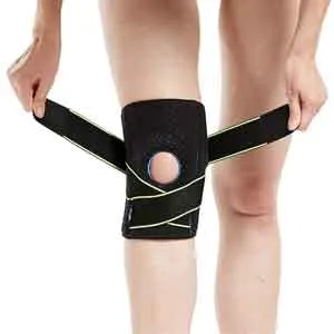 Rodillera con estabilizadores laterales y almohadillas de gel para rodilla Rodillera con estabilizadores laterales y almohadillas de gel para rodilla