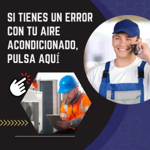 Si tienes un error en tu equipo de aire acondicionado aquí lo puedes ver