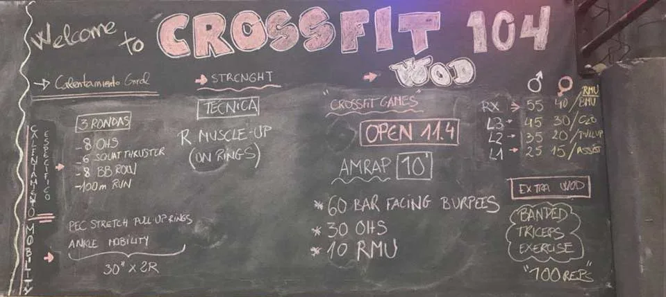 El mejor material para practicar Crossfit al mejor precio Tabla ejercicios crossfit